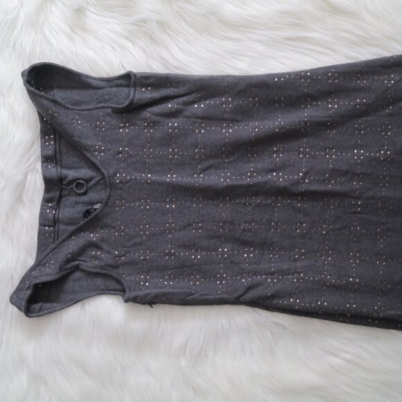 NEW NIC+ZOE Long Evening Silver Rhinestone Maxi Dress Size XS - Picture 8 of 10